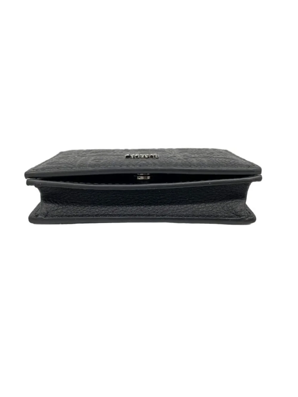 Dior Card Case Leather Black Silver - Picture 2 of 5